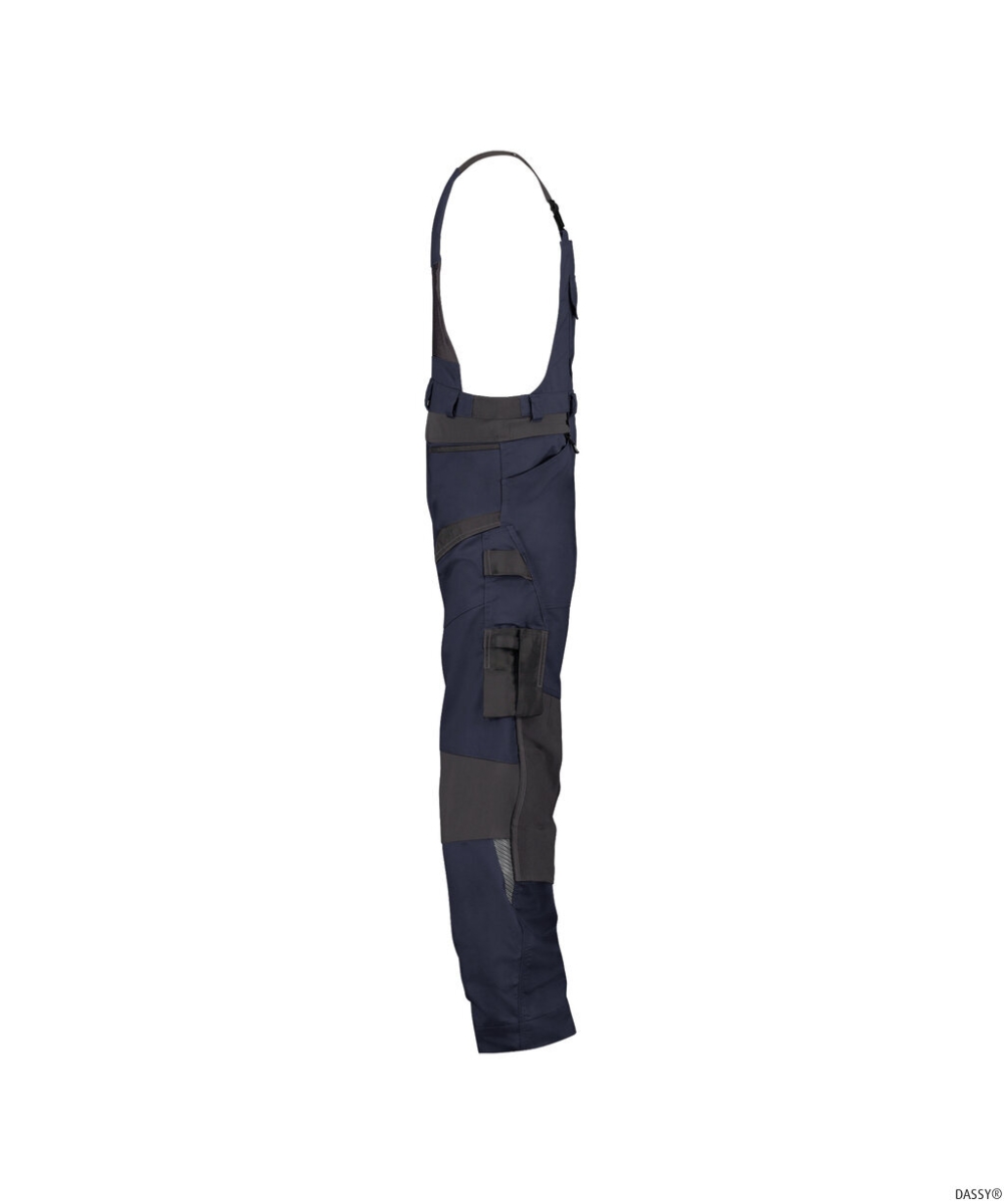 DASSY-Stretch-Arbeitslatzhose mit Kniepolstertaschen TRONIX NEXT, 245 g/m², nachtblau/anthrazitgrau