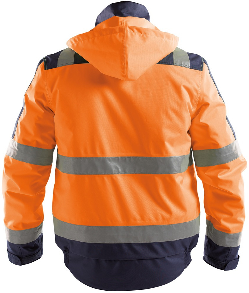 DASSY-Warnschutz, Winterjacke LIMA, orange/dunkelblau
