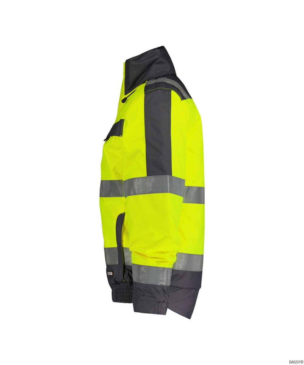 DASSY-Warnschutz, Winterjacke LIMA, gelb/grau