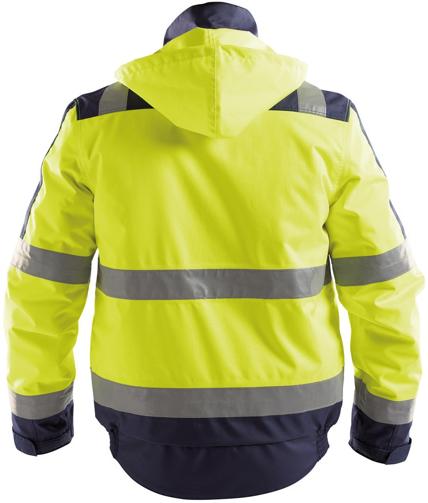 DASSY-Warnschutz, Winterjacke LIMA, gelb/dunkelblau