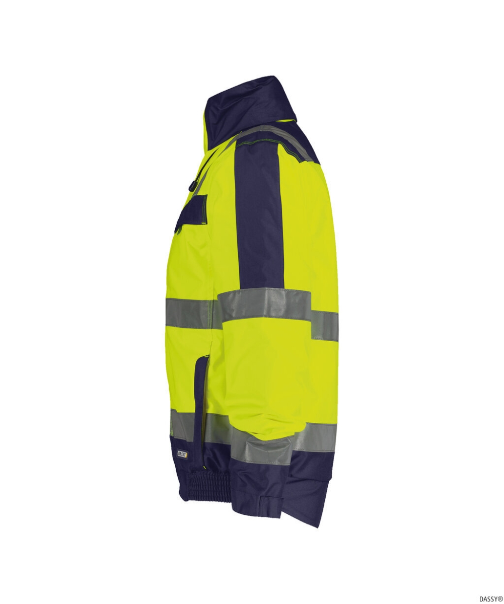 DASSY-Warnschutz, Winterjacke LIMA, gelb/dunkelblau