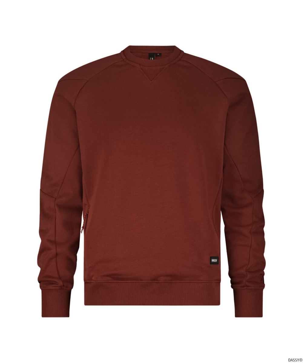 DASSY-Sweatshirt DOLOMITI, 290 g/m², gebranntes Ziegelrot
