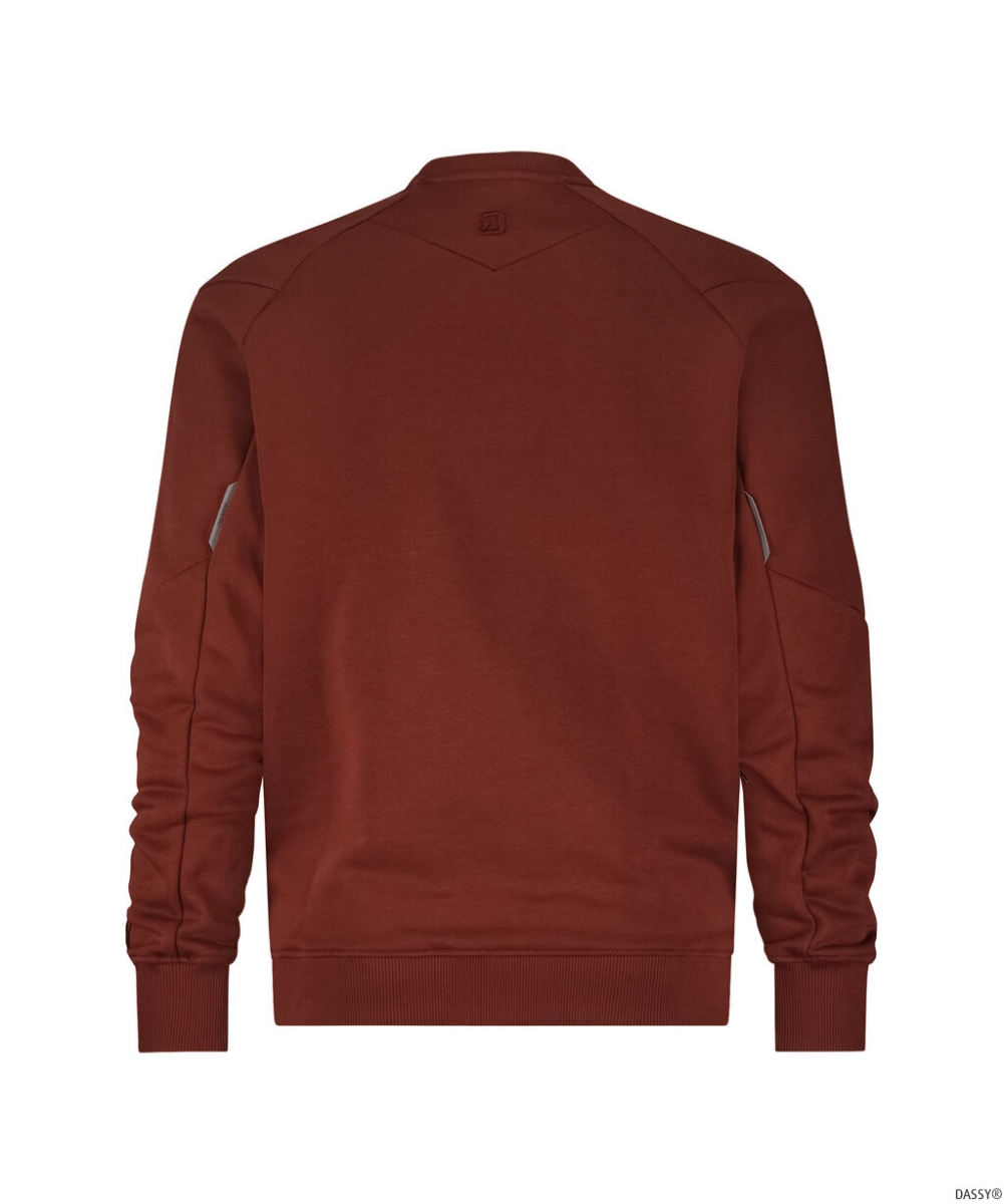 DASSY-Sweatshirt DOLOMITI, 290 g/m², gebranntes Ziegelrot