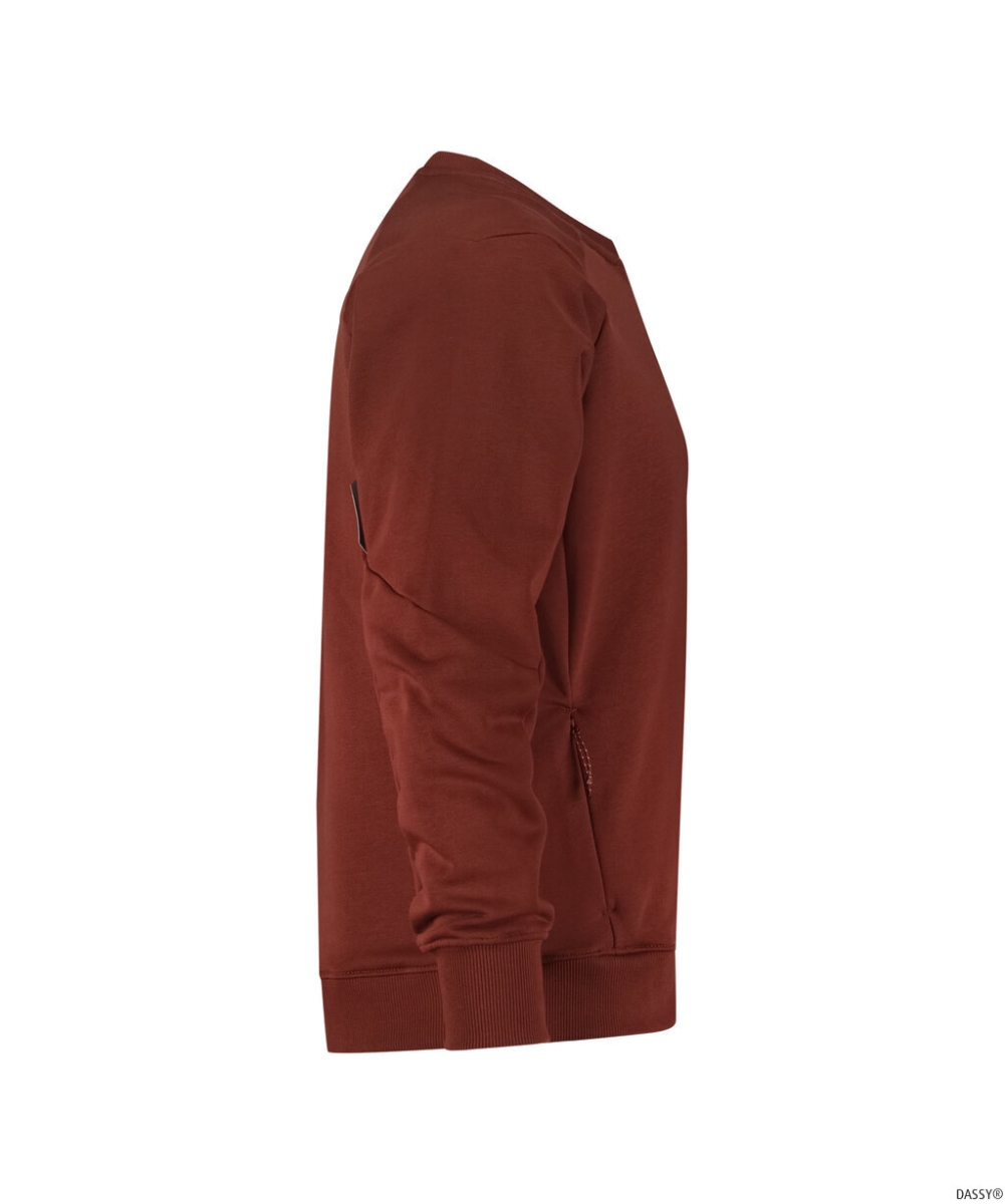 DASSY-Sweatshirt DOLOMITI, 290 g/m², gebranntes Ziegelrot