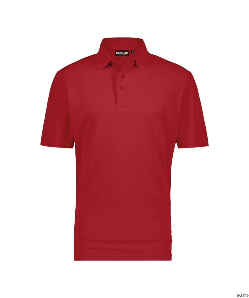 DASSY-Worker-Shirts, Poloshirt LEON, rot
