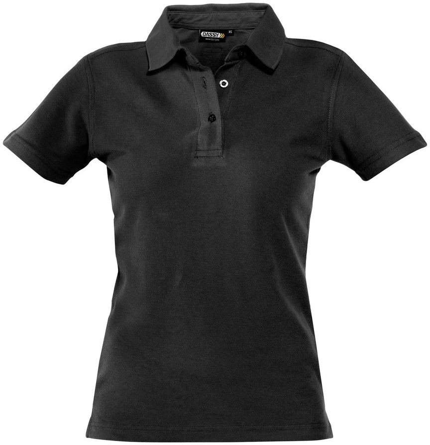 DASSY-Worker-Shirts, Poloshirt Woman "Leon" , schwarz