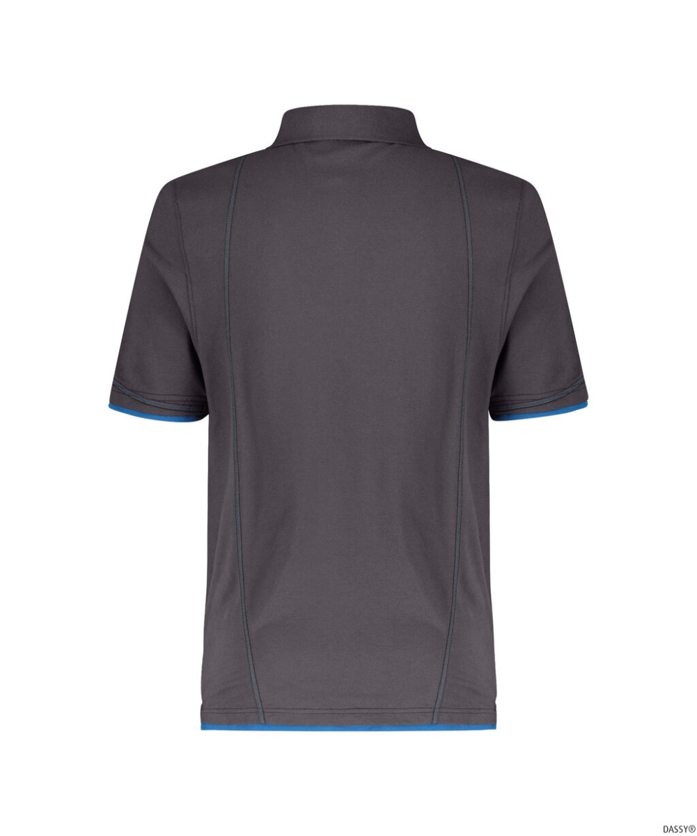 DASSY-Worker-Shirts, Poloshirt ORBITAL, grau/blau