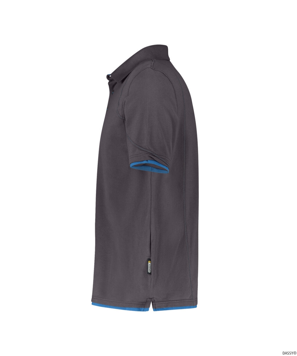 DASSY-Worker-Shirts, Poloshirt ORBITAL, grau/blau