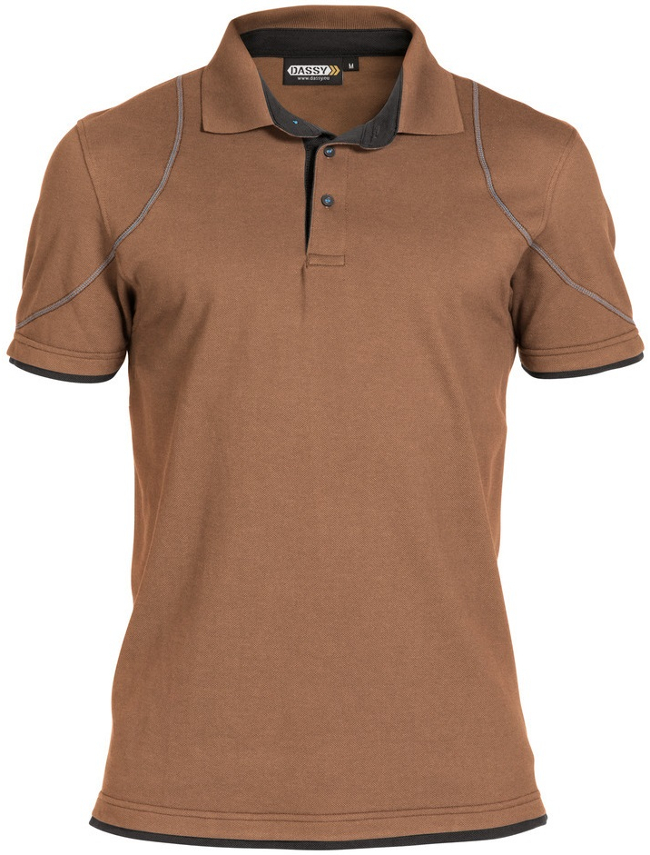 DASSY-Worker-Shirts, Poloshirt ORBITAL, braun/grau
