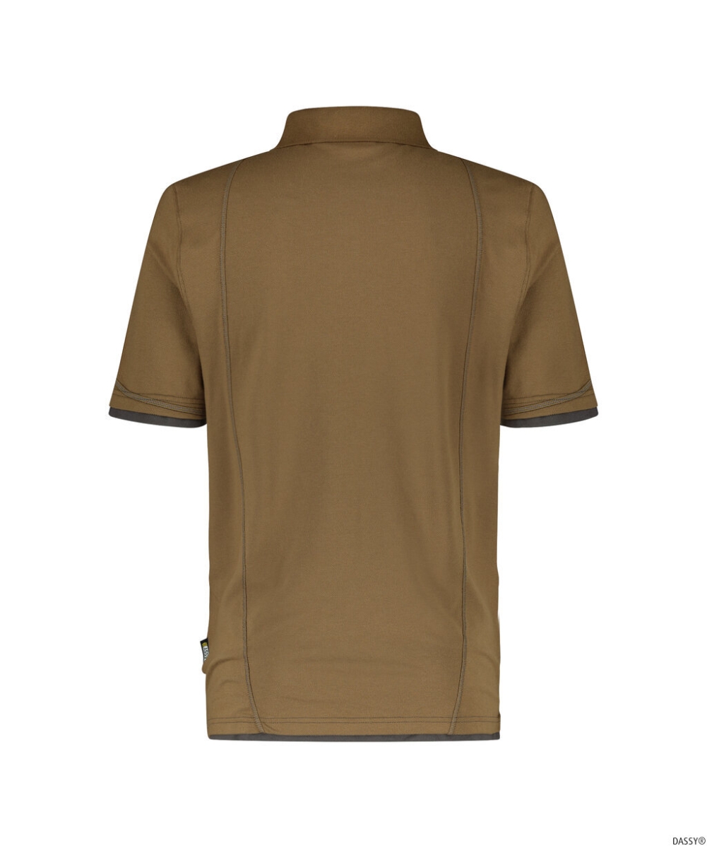 DASSY-Worker-Shirts, Poloshirt ORBITAL, braun/grau