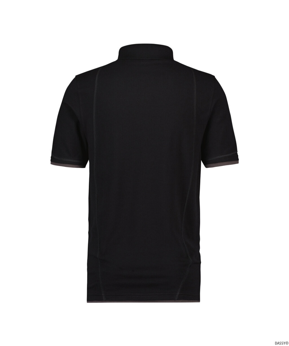 DASSY-Worker-Shirts, Poloshirt ORBITAL, schwarz/grau
