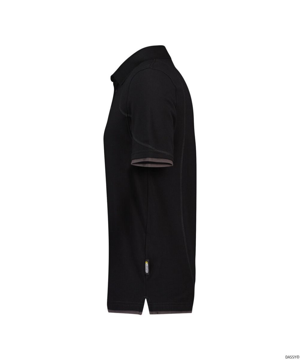DASSY-Worker-Shirts, Poloshirt ORBITAL, schwarz/grau
