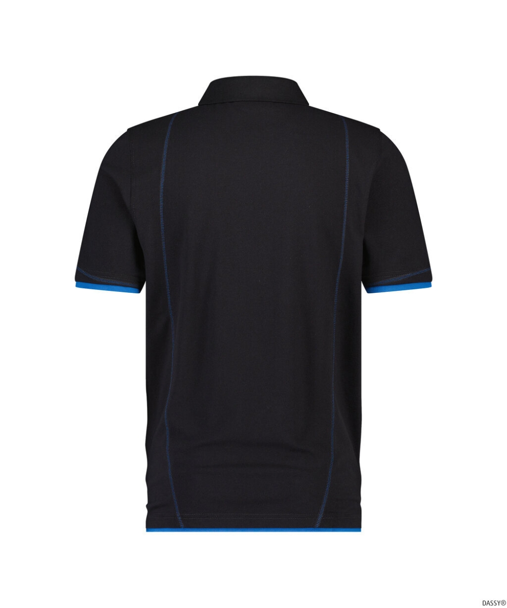 DASSY-Worker-Shirts, Poloshirt ORBITAL, schwarz/blau