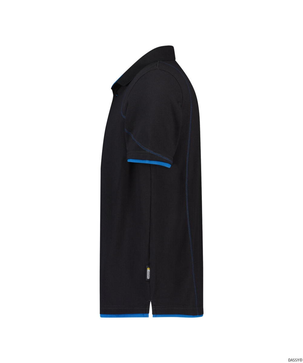DASSY-Worker-Shirts, Poloshirt ORBITAL, schwarz/blau