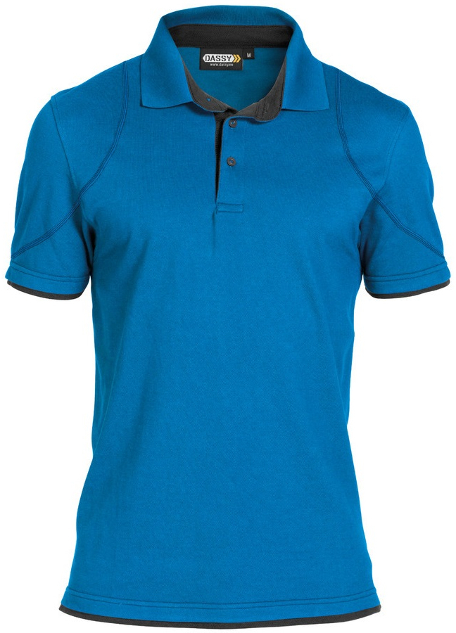 DASSY-Worker-Shirts, Poloshirt ORBITAL, kornblau/grau