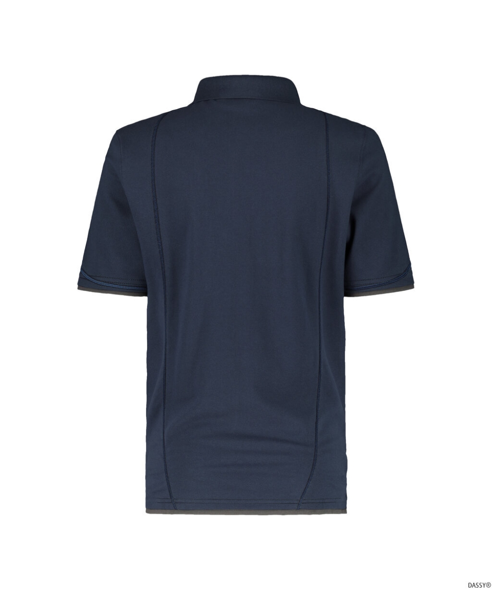 DASSY-Worker-Shirts, Poloshirt ORBITAL, dunkelblau/grau