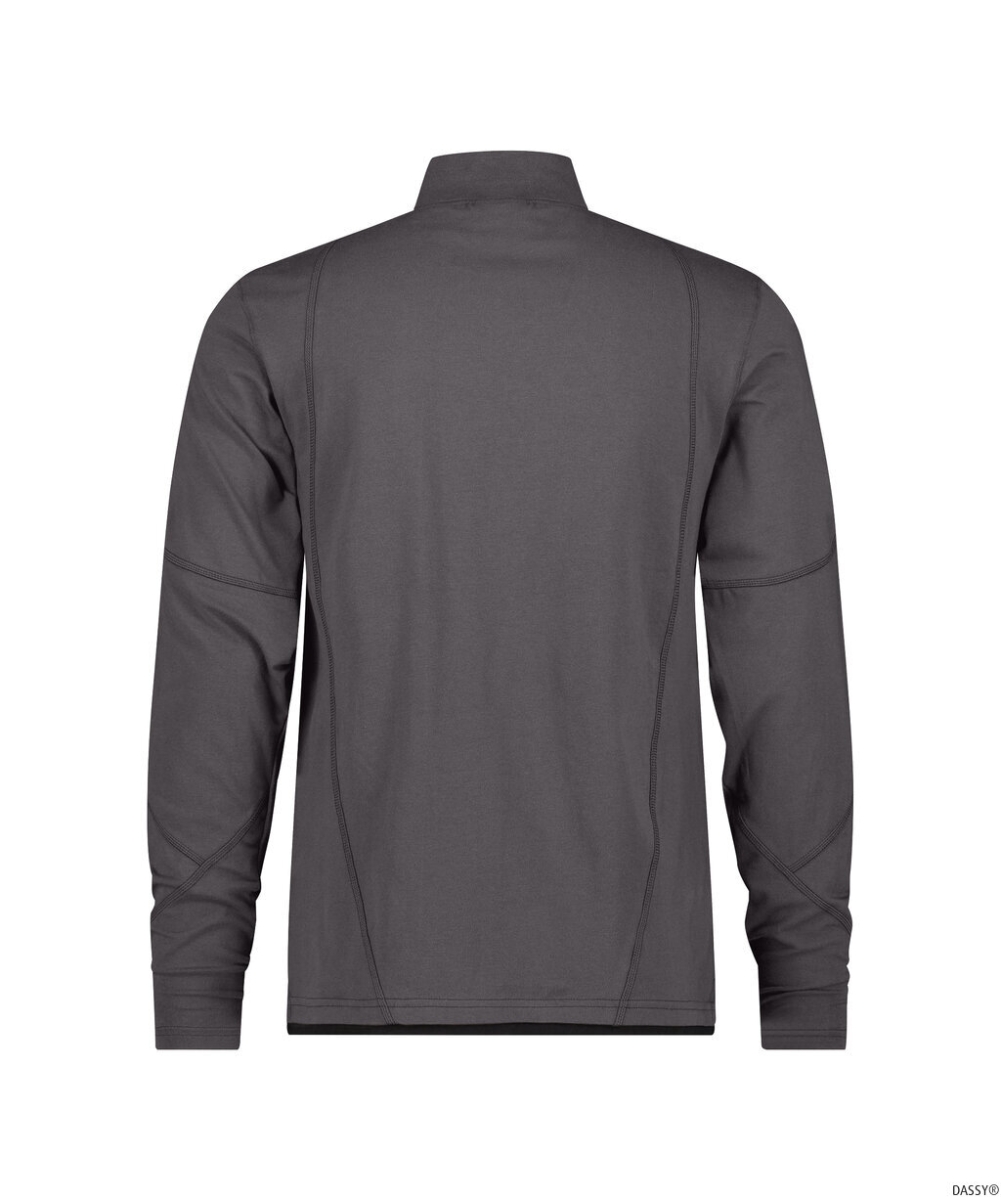 DASSY-Worker-Shirts, T-Shirt SONIC langarm, grau/schwarz