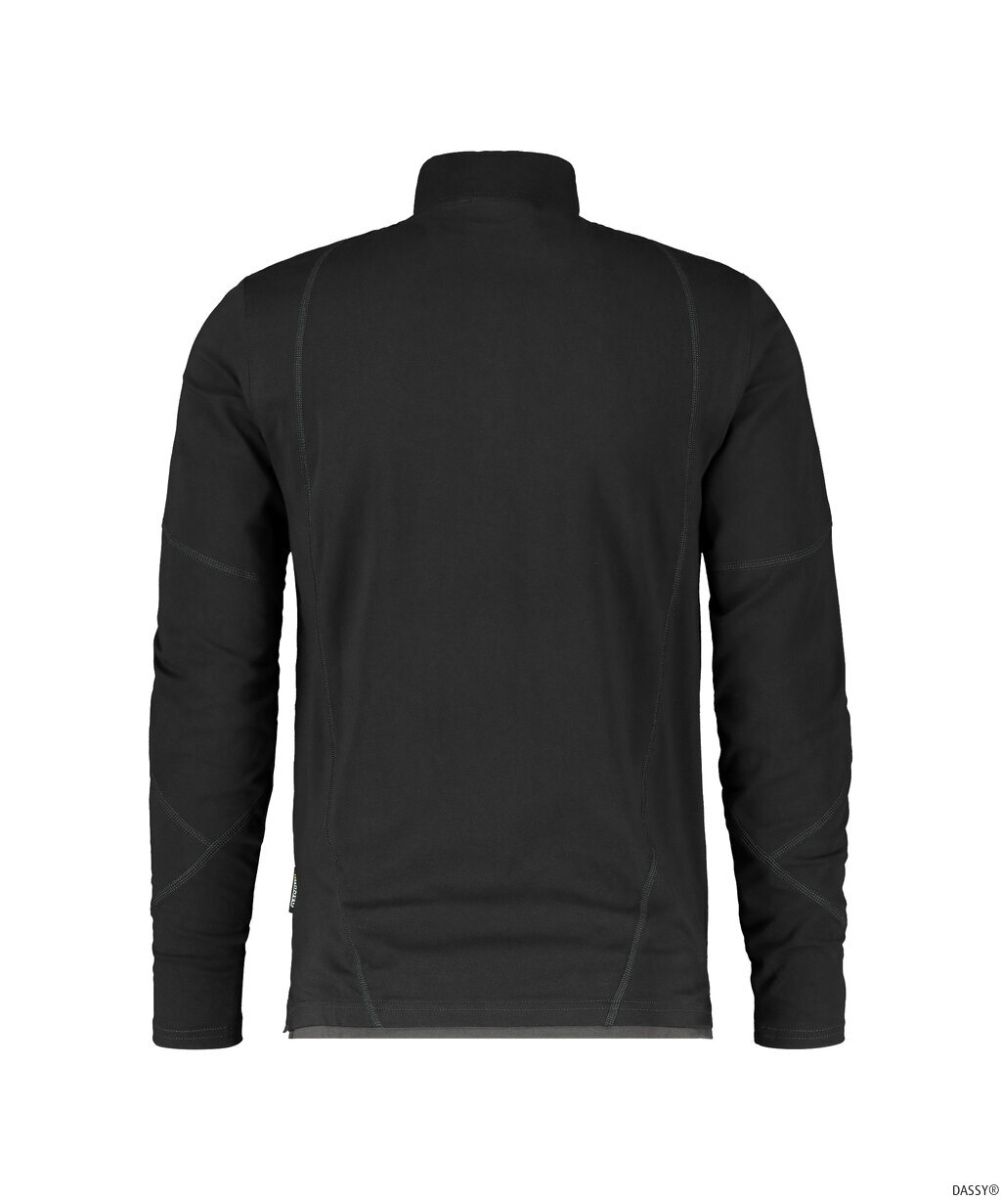 DASSY-Worker-Shirts, T-Shirt SONIC langarm, schwarz/grau