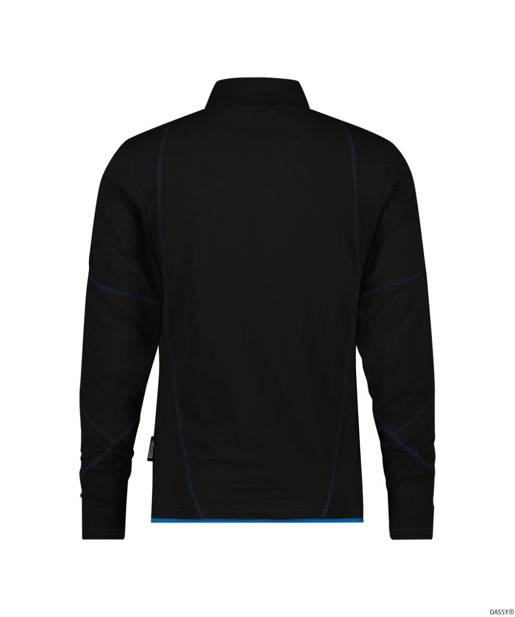 DASSY-Worker-Shirts, T-Shirt SONIC langarm, schwarz/blau