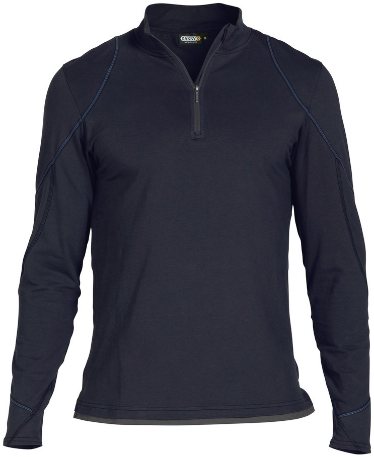 DASSY-Worker-Shirts, T-Shirt SONIC langarm, dunkelblau/grau