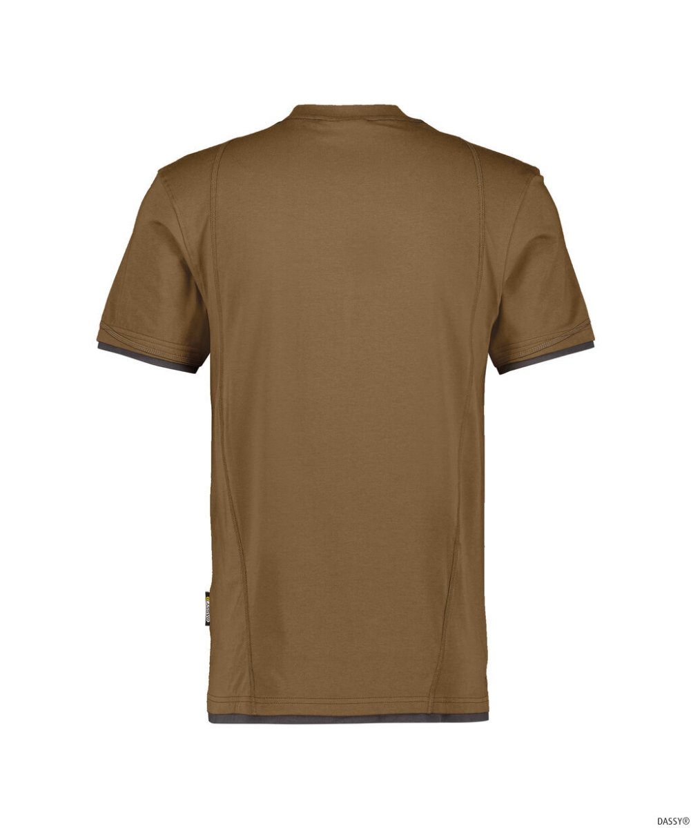 DASSY-Worker-Shirts, T-Shirt KINETIC, braun/grau