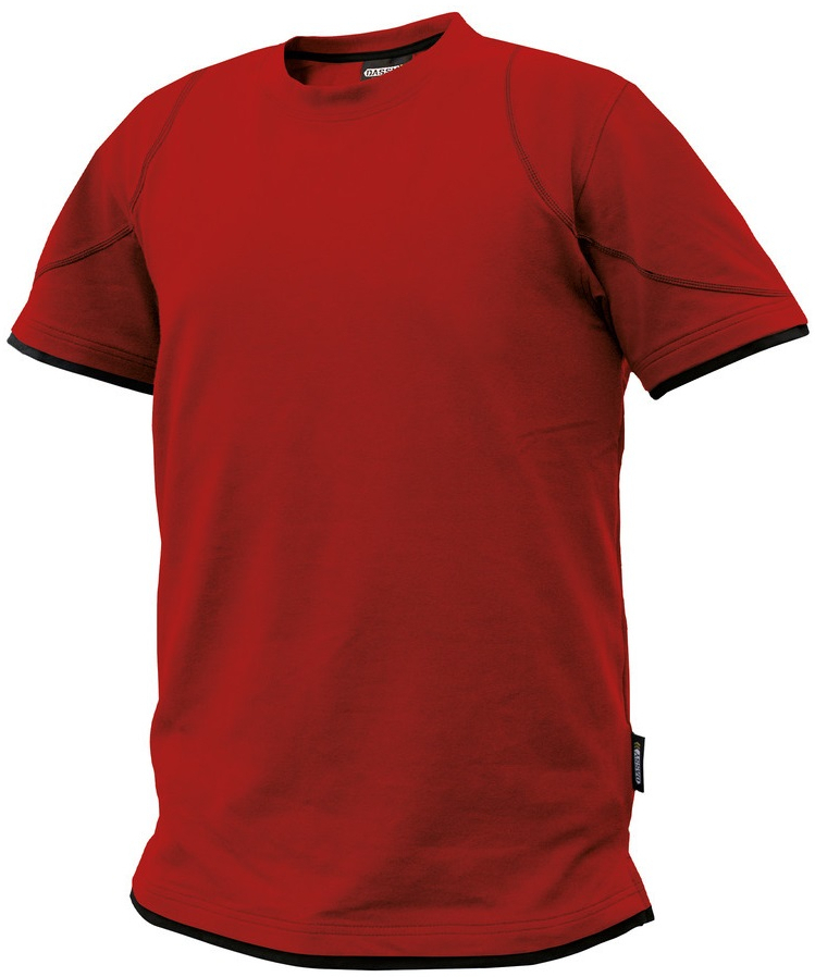DASSY-Worker-Shirts, T-Shirt KINETIC, rot/schwarz