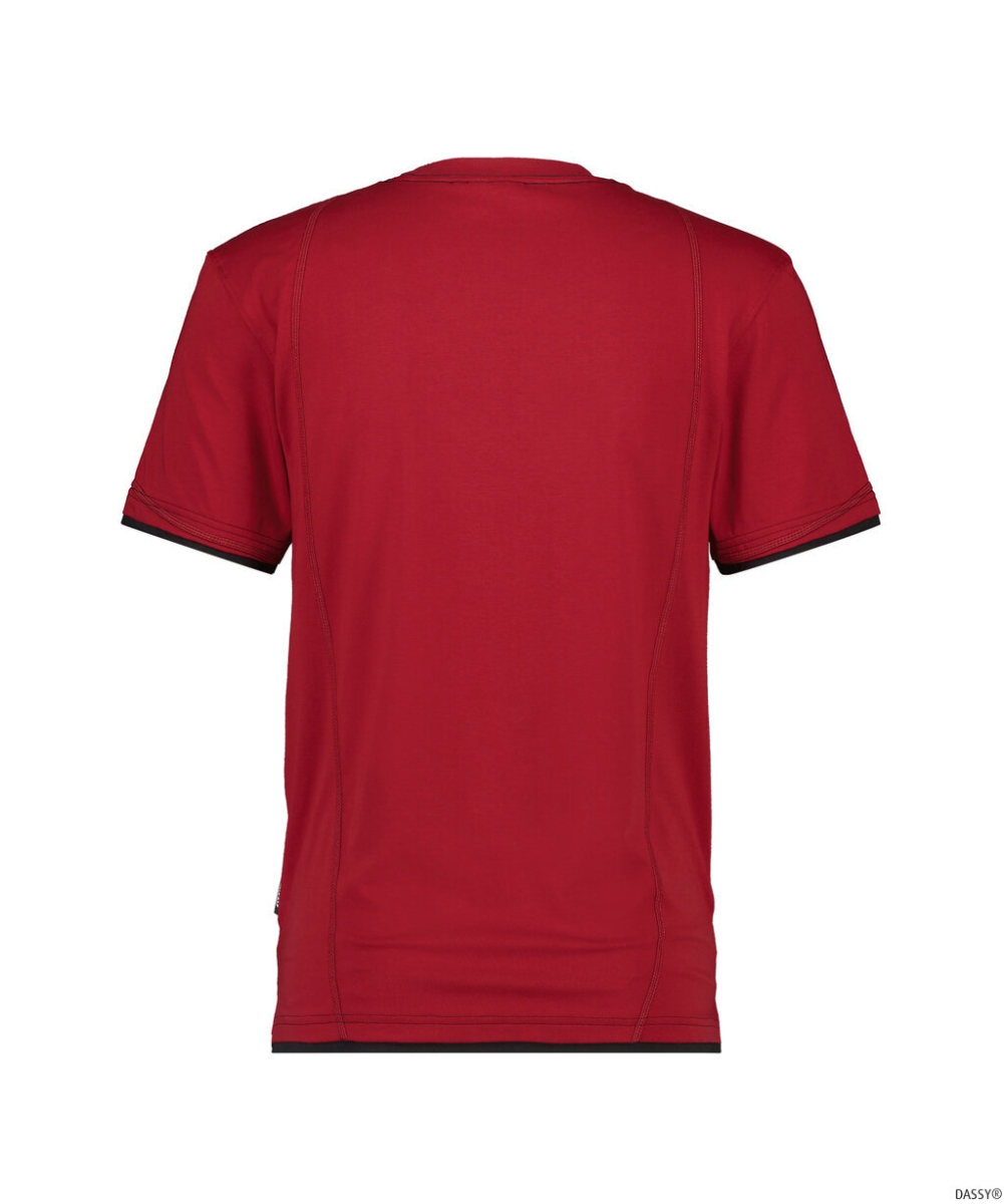 DASSY-Worker-Shirts, T-Shirt KINETIC, rot/schwarz