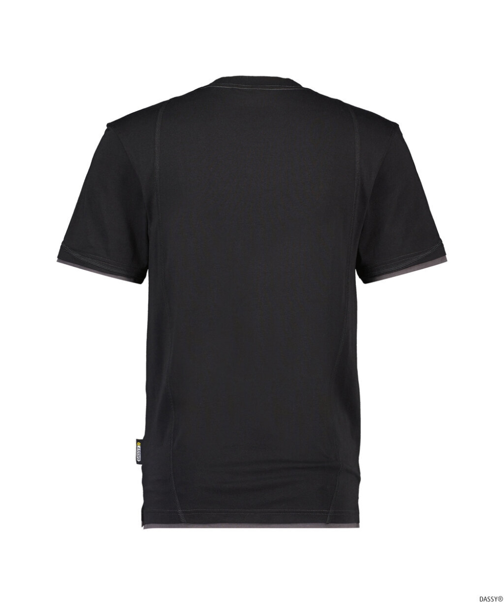 DASSY-Worker-Shirts, T-Shirt KINETIC, schwarz/grau