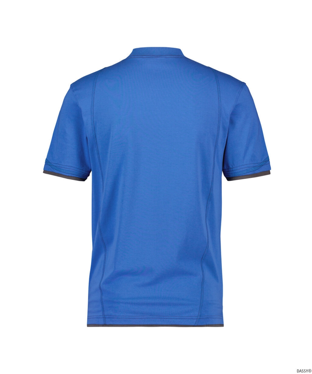 DASSY-Worker-Shirts, T-Shirt KINETIC, azurblau/grau
