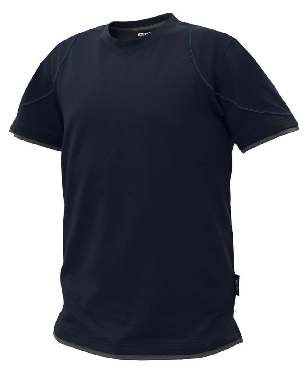 DASSY-Worker-Shirts, T-Shirt "KINETIC", dunkelblau/grau