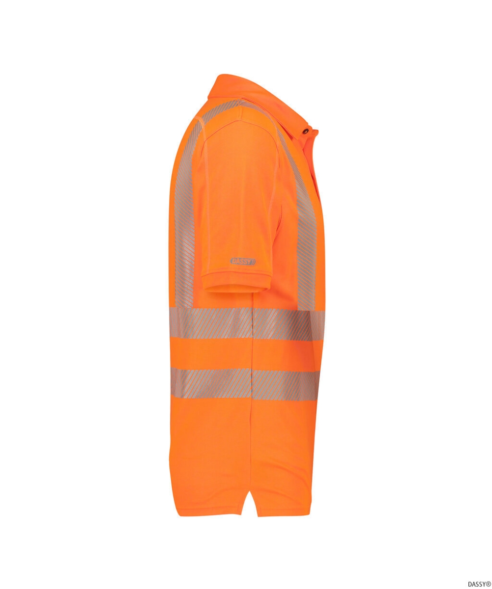 DASSY-Warnschutz, UV-Poloshirt BRANDON, orange