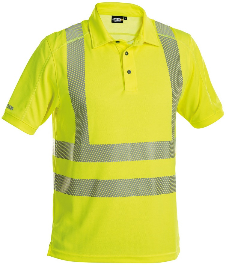 DASSY-Warnschutz, UV-Poloshirt BRANDON, gelb