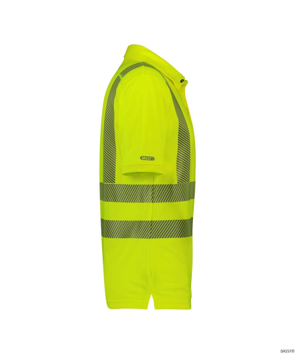 DASSY-Warnschutz, UV-Poloshirt BRANDON, gelb