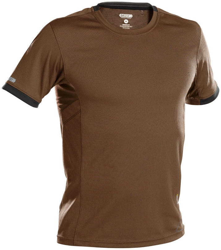 DASSY-Worker-Shirts, Poloshirt NEXUS, braun/grau