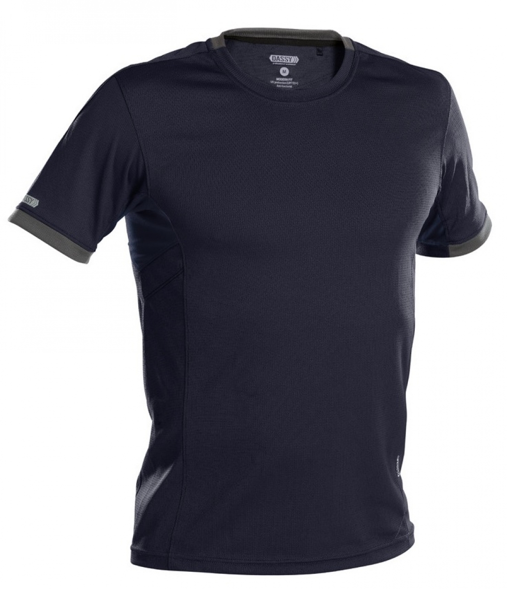 DASSY-Worker-Shirts, Poloshirt "NEXUS", dunkelblau/grau