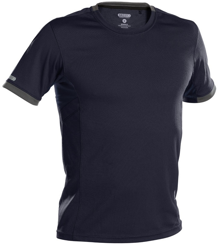 DASSY-Worker-Shirts, Poloshirt "NEXUS", dunkelblau/grau