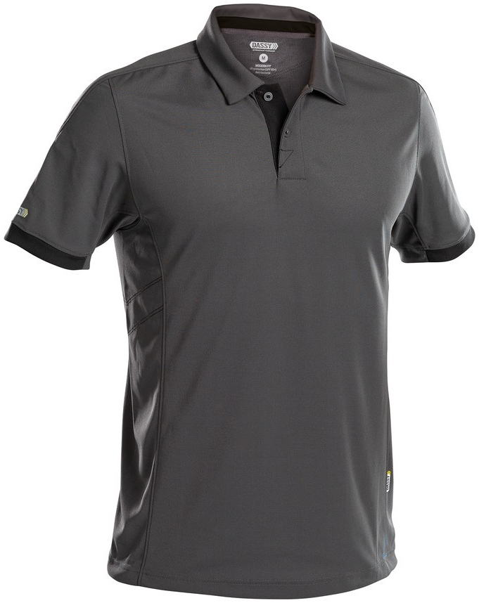 DASSY-Worker-Shirts, Poloshirt "TRAXION", grau/schwarz