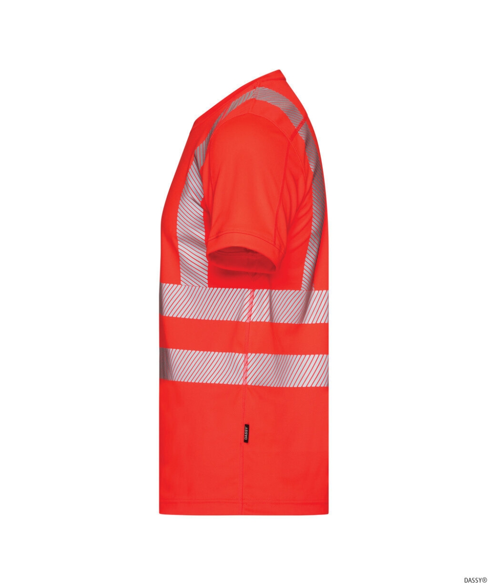DASSY-Warnschutz, UV-T-Shirt CARTER, rot