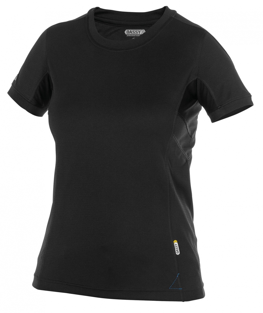 DASSY-Worker-Shirts, Damen-T-Shirt, "NEXUS", schwarz