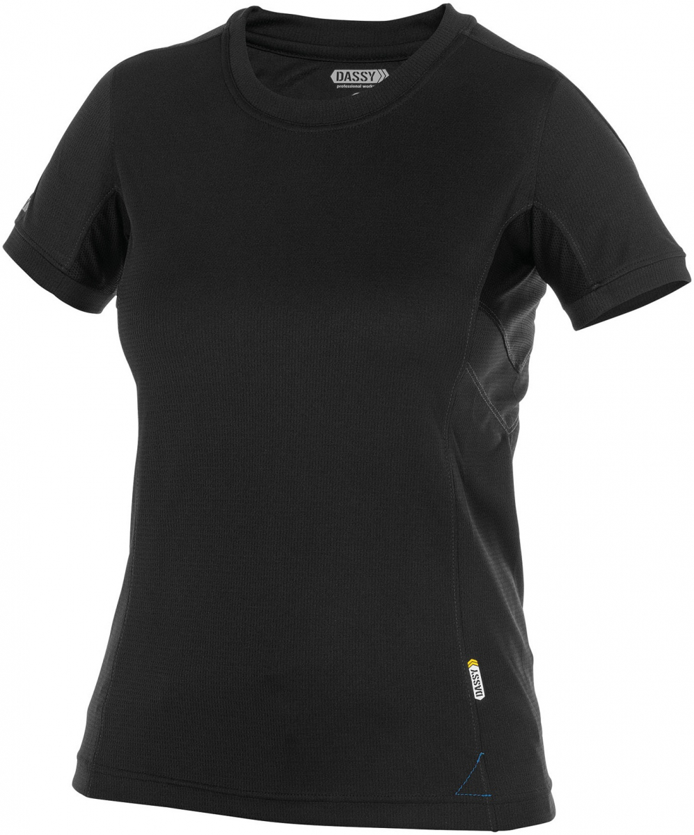 DASSY-Worker-Shirts, Damen-T-Shirt, "NEXUS", schwarz