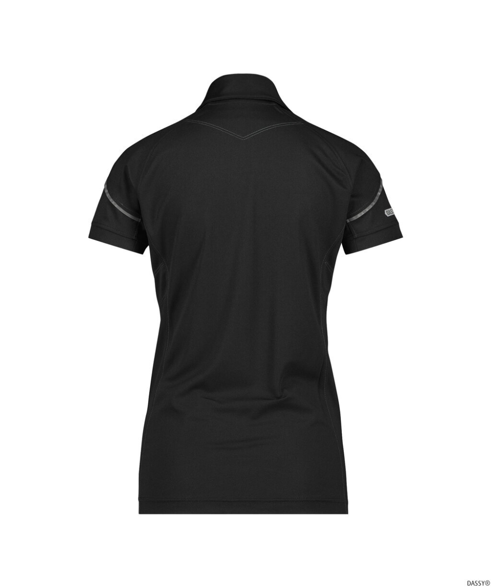 DASSY-Worker-Shirts, Damen-Poloshirt TRAXION, schwarz