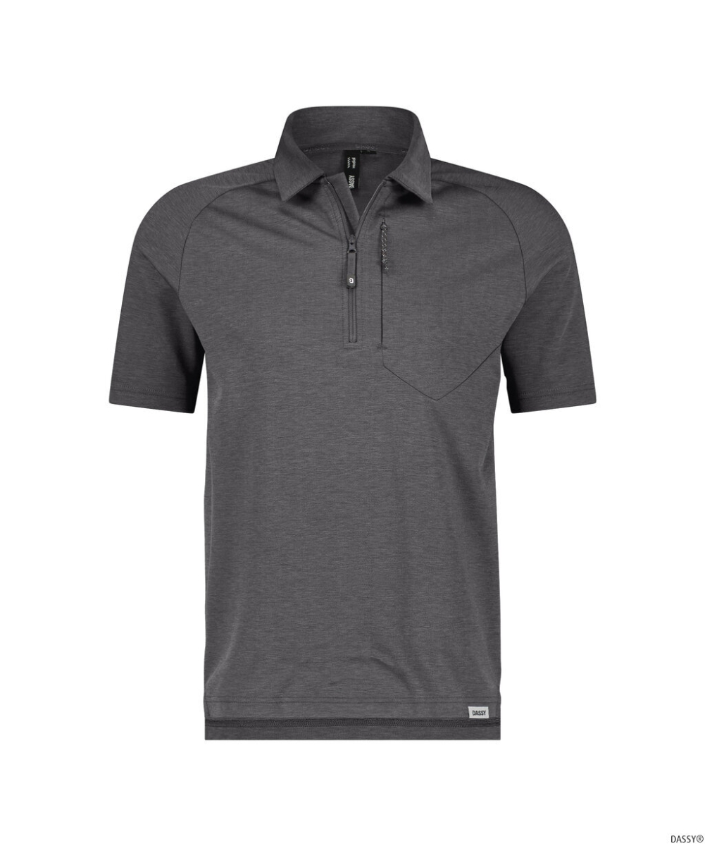 DASSY-Poloshirt MADIDI, 200g/m², anthrazitgrau