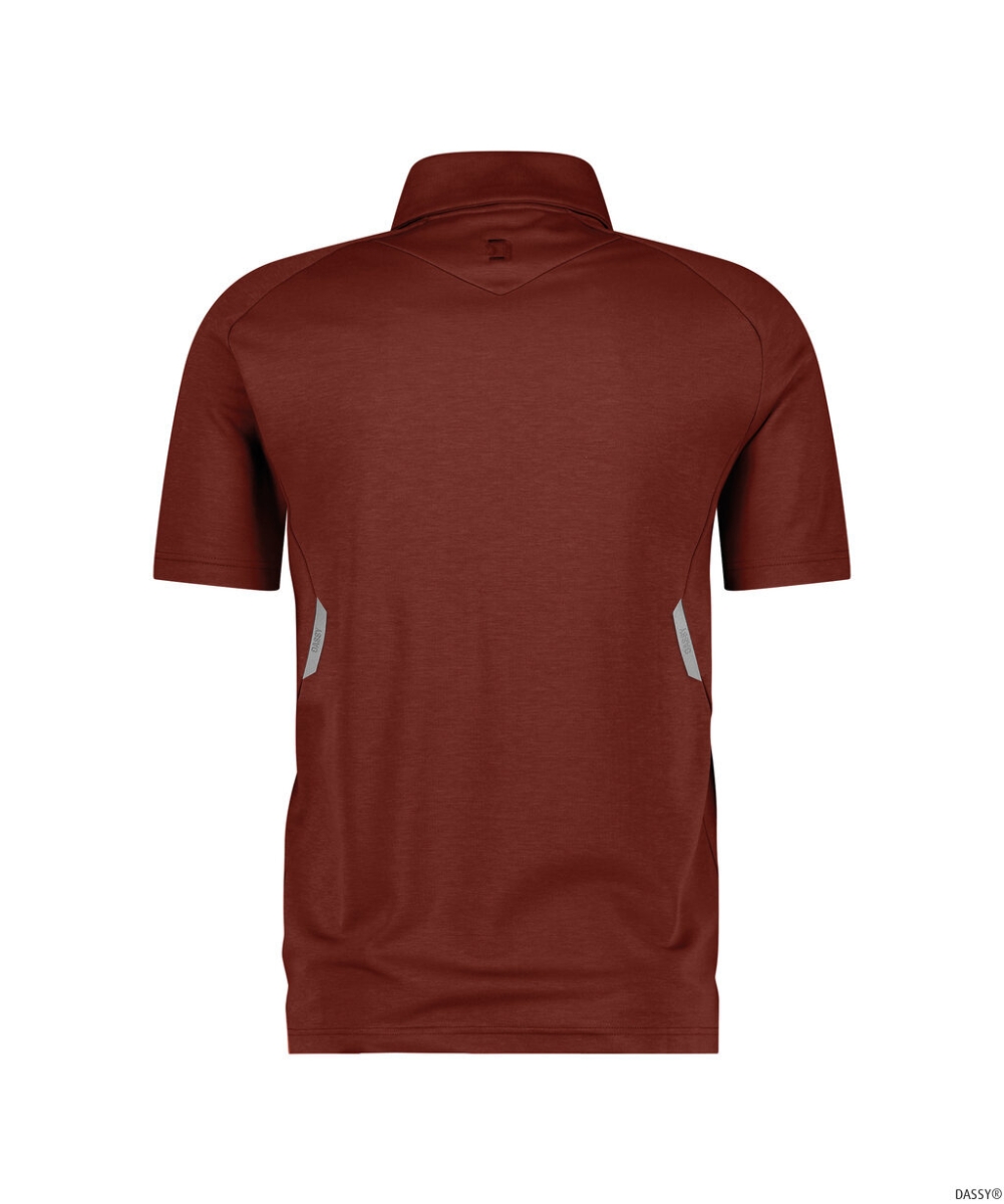 DASSY-Poloshirt MADIDI, 200g/m², gebranntes ziegelrot