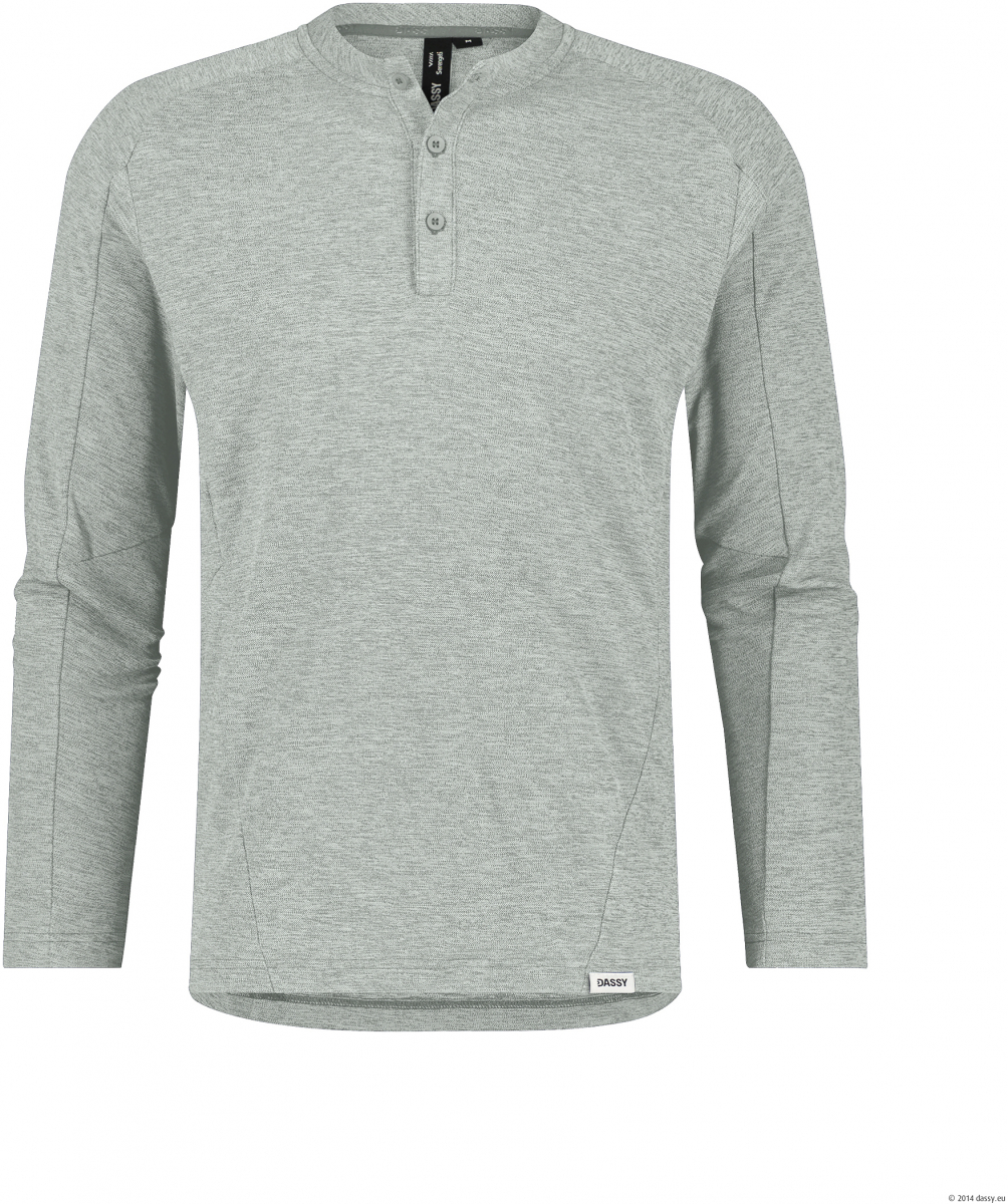 DASSY-Henley SERENGETI, 163 g/m², miragegrau