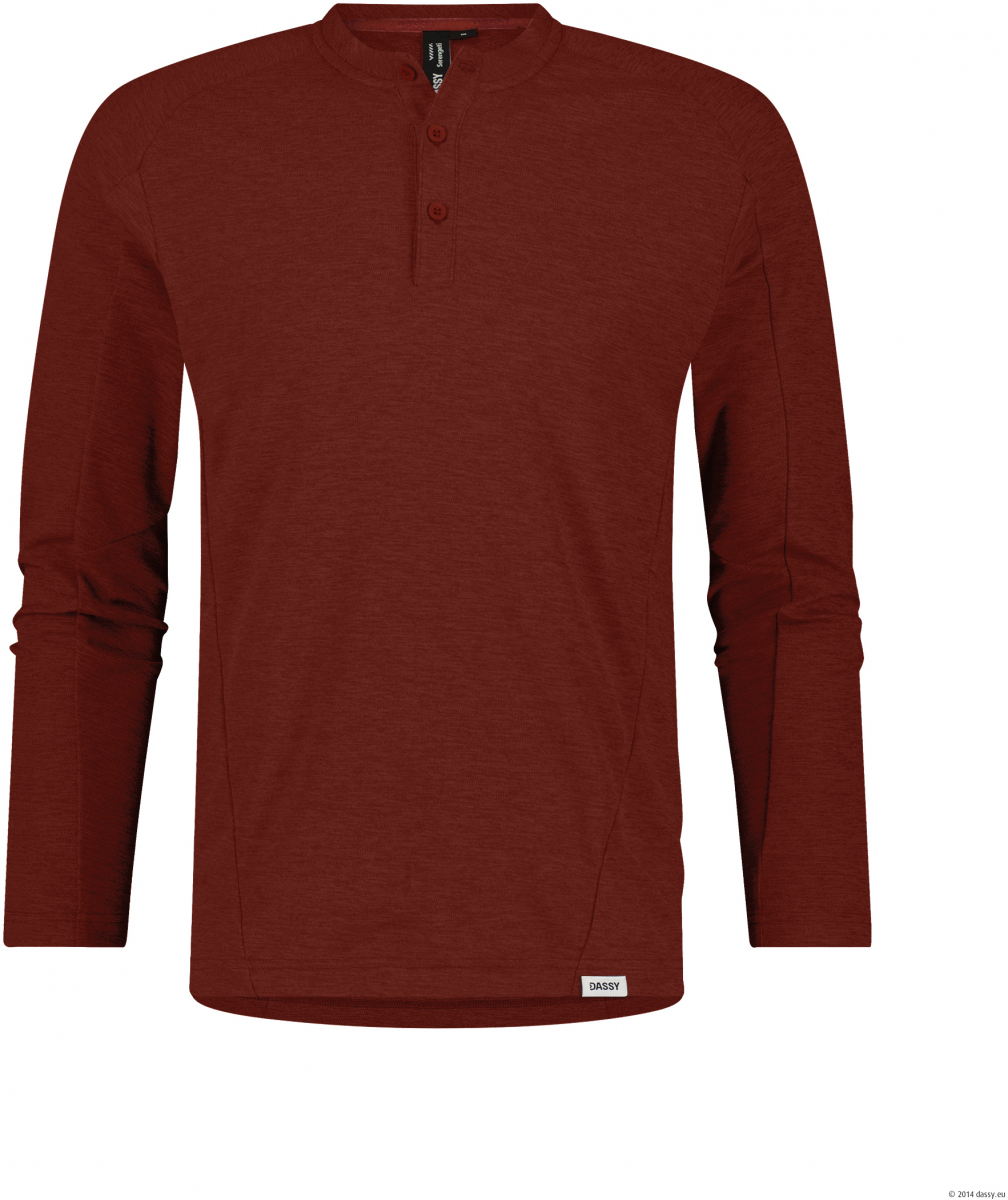 DASSY-Henley SERENGETI, 163 g/m², gebranntes ziegelrot