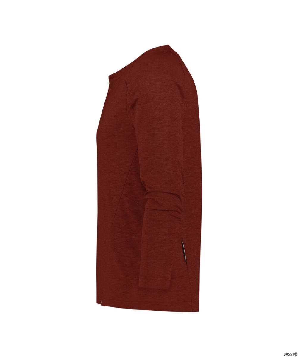 DASSY-Henley SERENGETI, 163 g/m², gebranntes ziegelrot