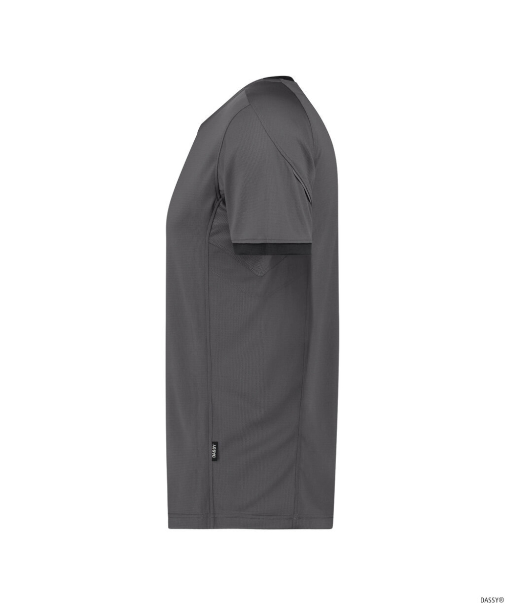 DASSY-T-Shirt NEXUS NEXT, 140 g/m², anthrazitgrau/schwarz