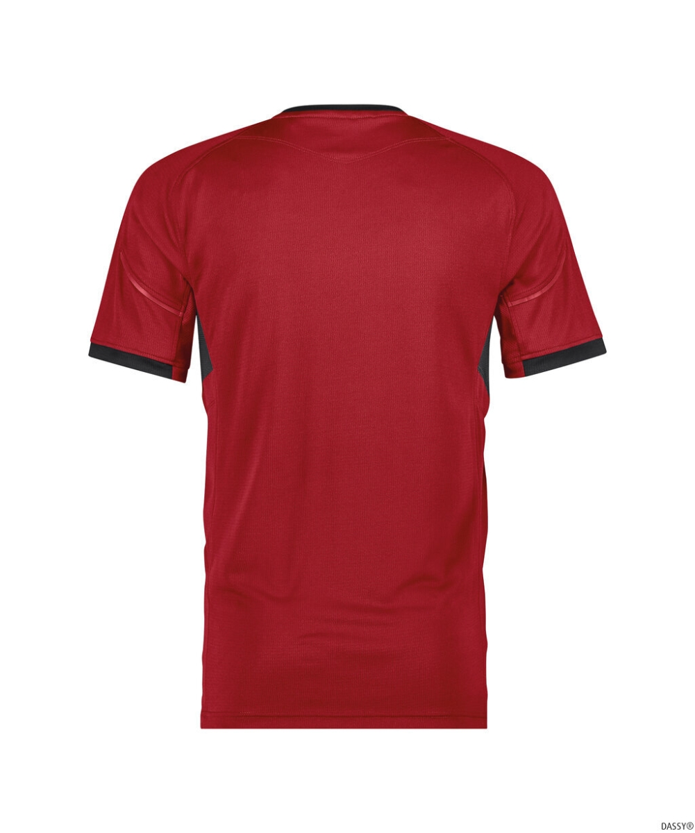 DASSY-T-Shirt NEXUS NEXT, 140 g/m², rot/schwarz