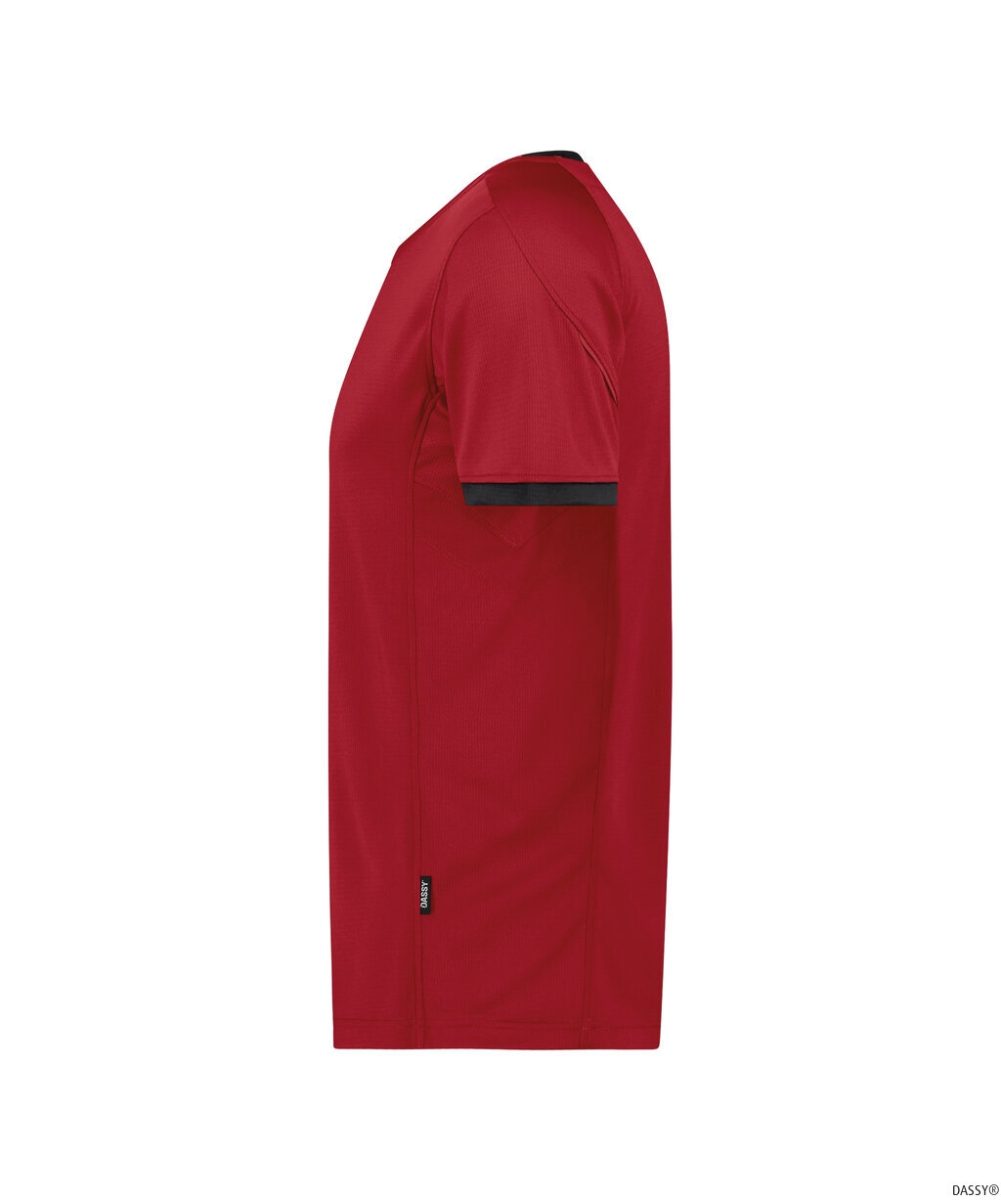 DASSY-T-Shirt NEXUS NEXT, 140 g/m², rot/schwarz