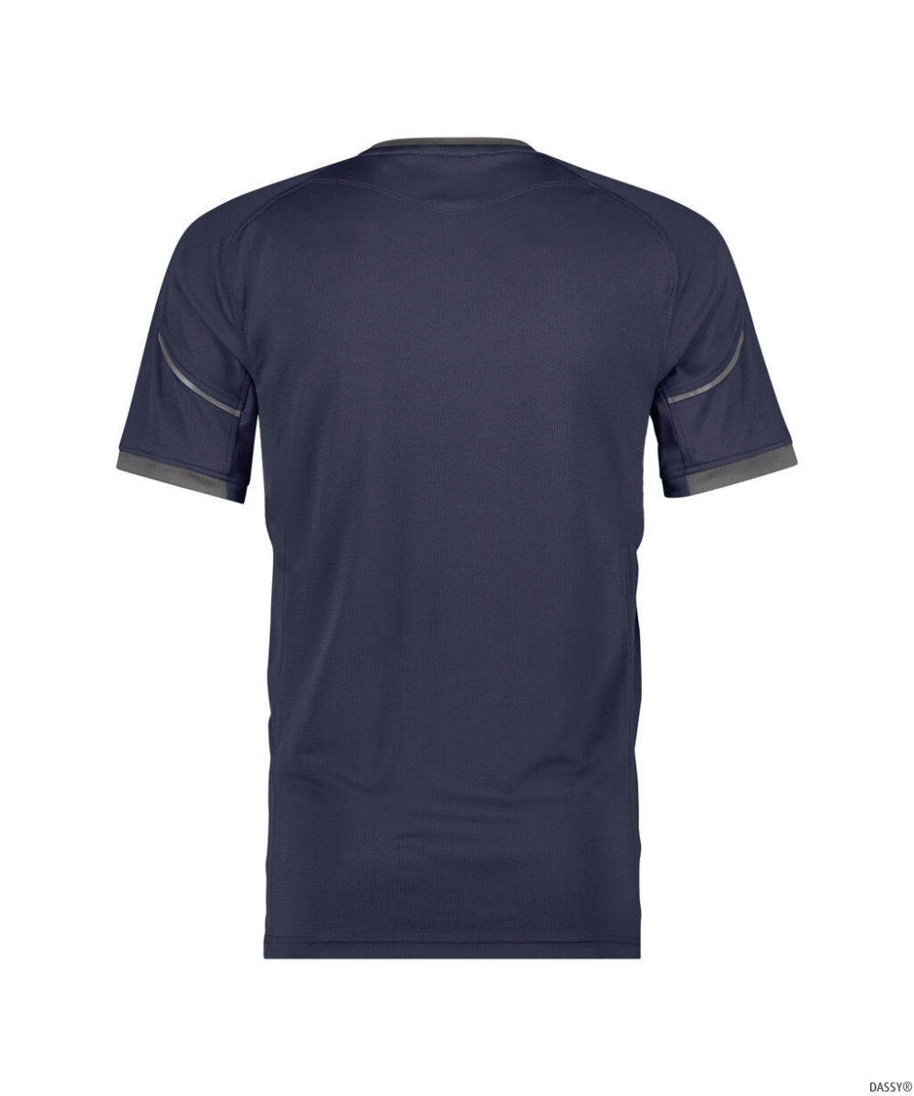 DASSY-T-Shirt NEXUS NEXT, 140 g/m², nachtblau/anthrazitgrau